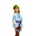 Embroidered dress/blouse/tunic "Frosty Morning"